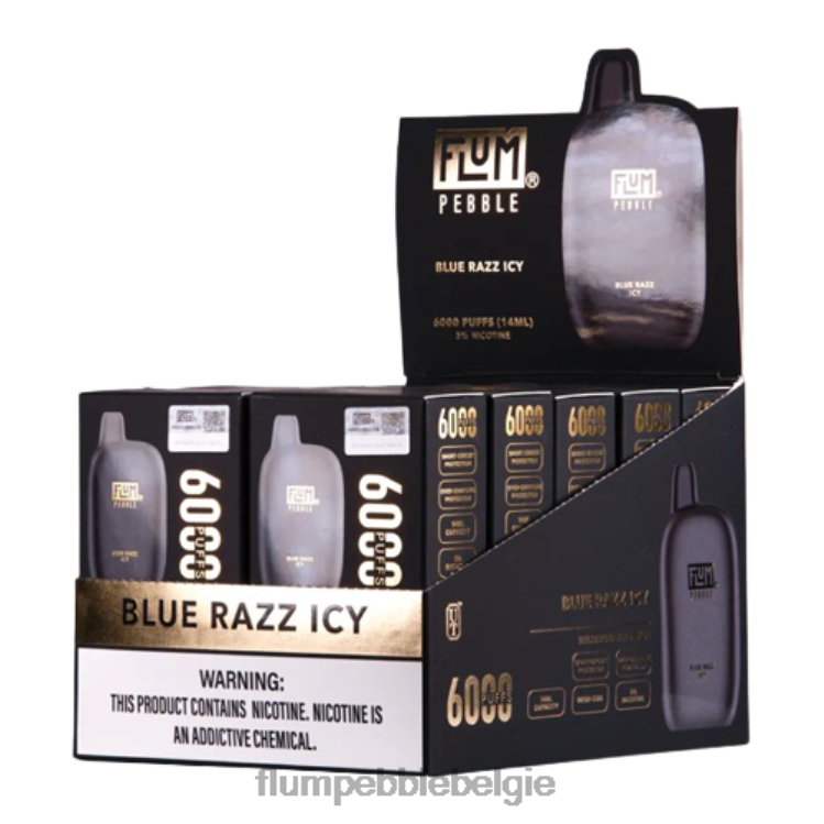 FLUM PEBBLES 6000 soesjes 10 pakjes 4864R15 blauwe razz ijskoud - Flum Pebble Belgie