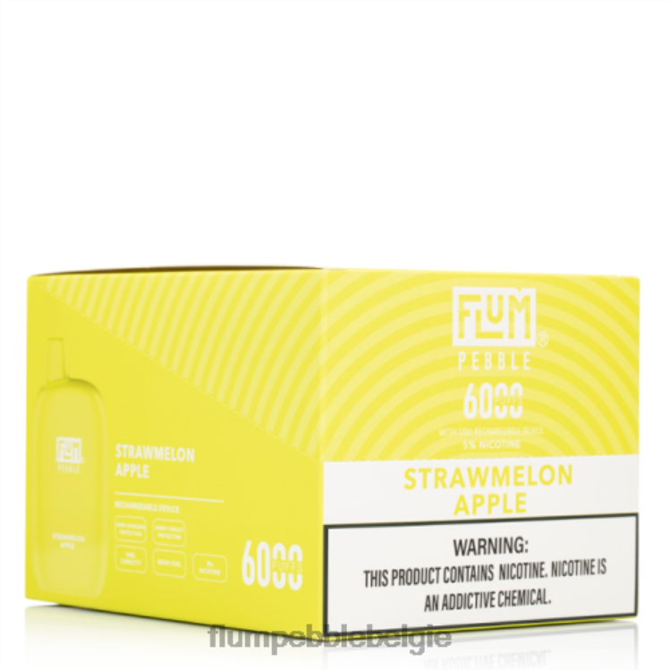 FLUM PEBBLES 6000 soesjes 10 pakjes 4864R79 stromeloen appel - Flum Pebble Vape Flavors