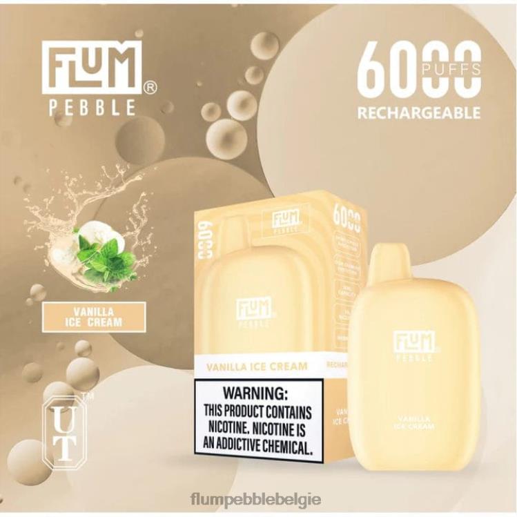 FLUM PEBBLES 6000 trekjes 4864R84 vanille-ijs - Flum Pebble Vape Near Me