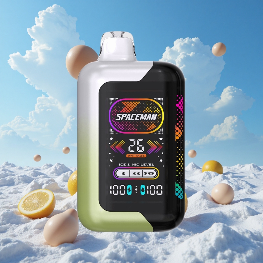Witte Druif IJs SPACEMAN SP40000 40000 Puff 20ml Belgie Groothandel