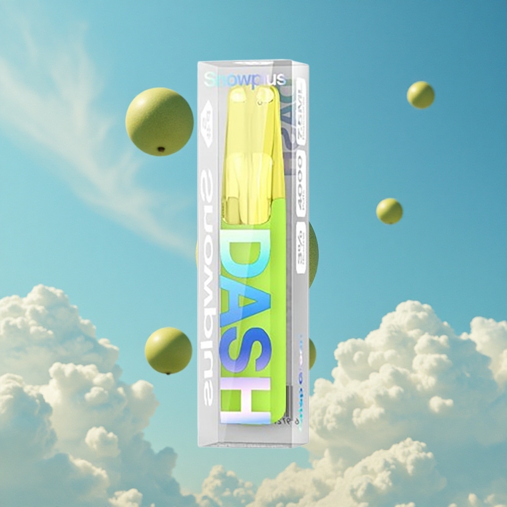 Fris Groen Snowplus Dash 4000 Puffs 7,5 ml Vloeistof Belgie Groothandel