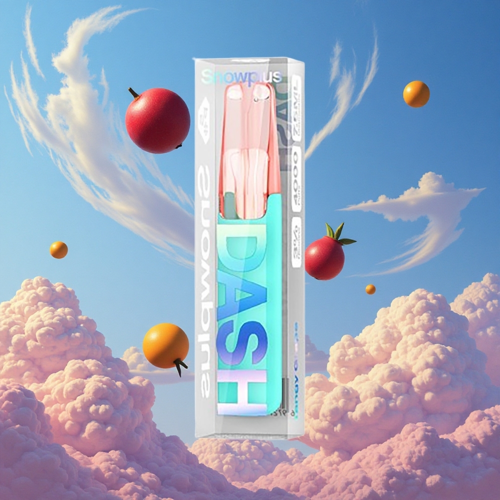Frisse Druif Snowplus Dash 4000 Puffs Keramische Atomizer Belgie Groothandel
