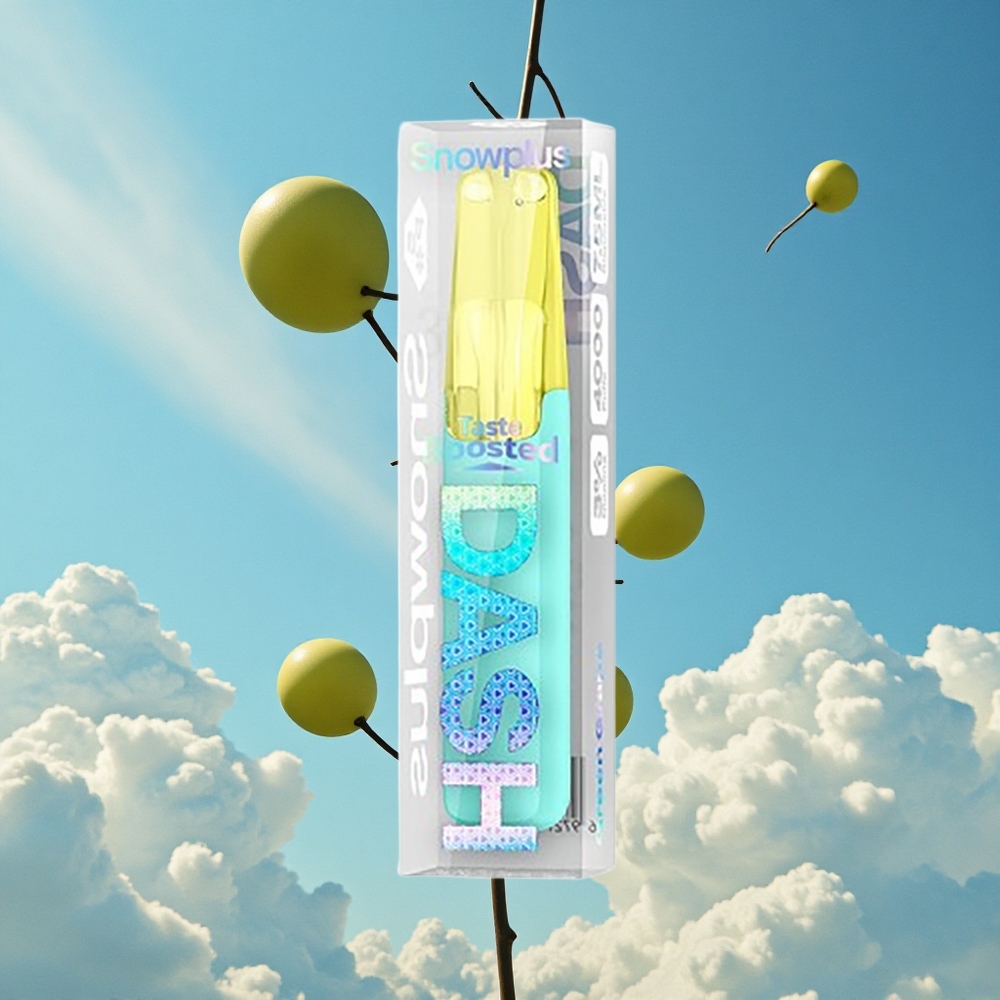 Groene Druif Snowplus Dash 4000 Puffs Keramische Atomizer Belgie Groothandel
