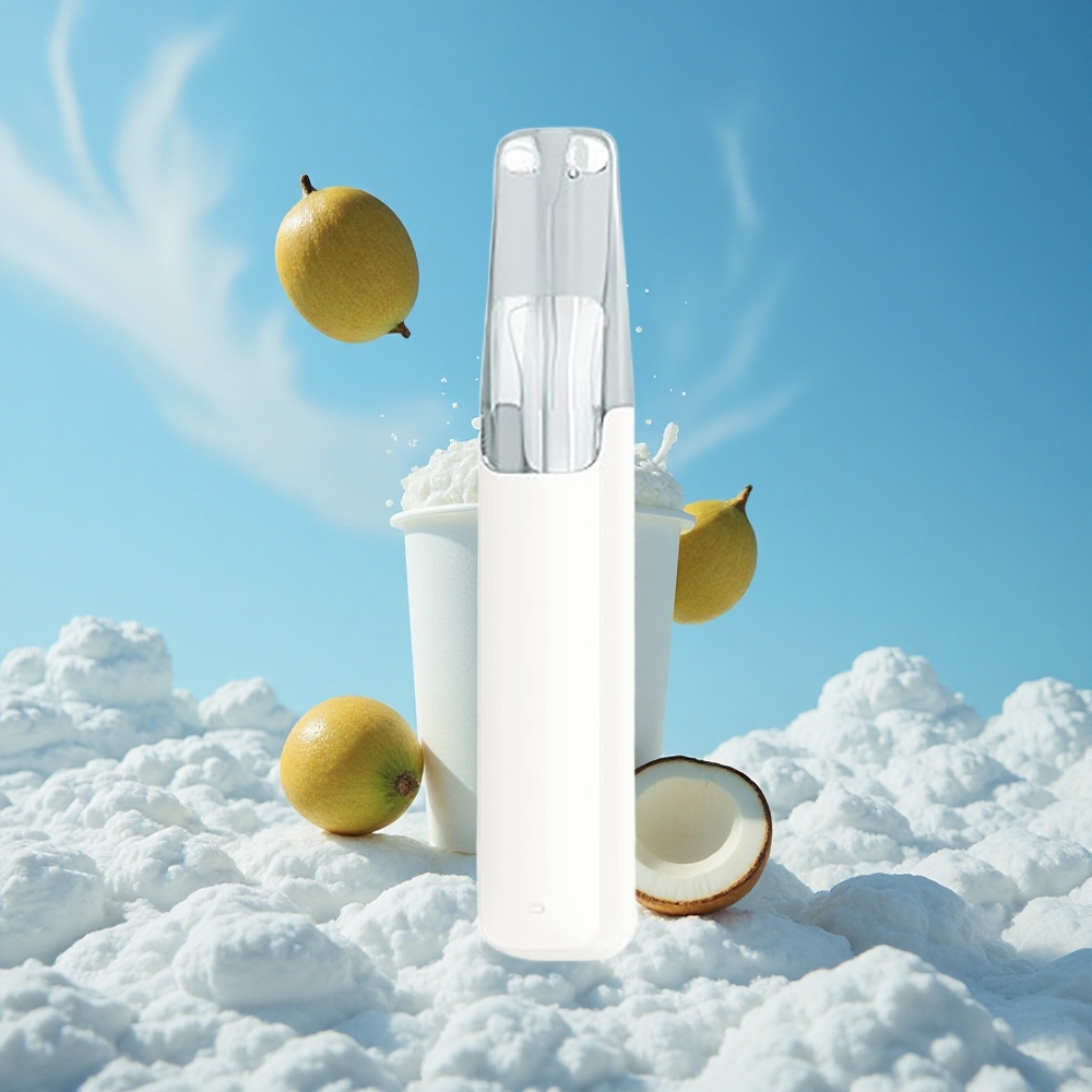 Kokosnoot Water Snowplus Dash 4000 Puffs Keramische Atomizer Belgie Groothandel
