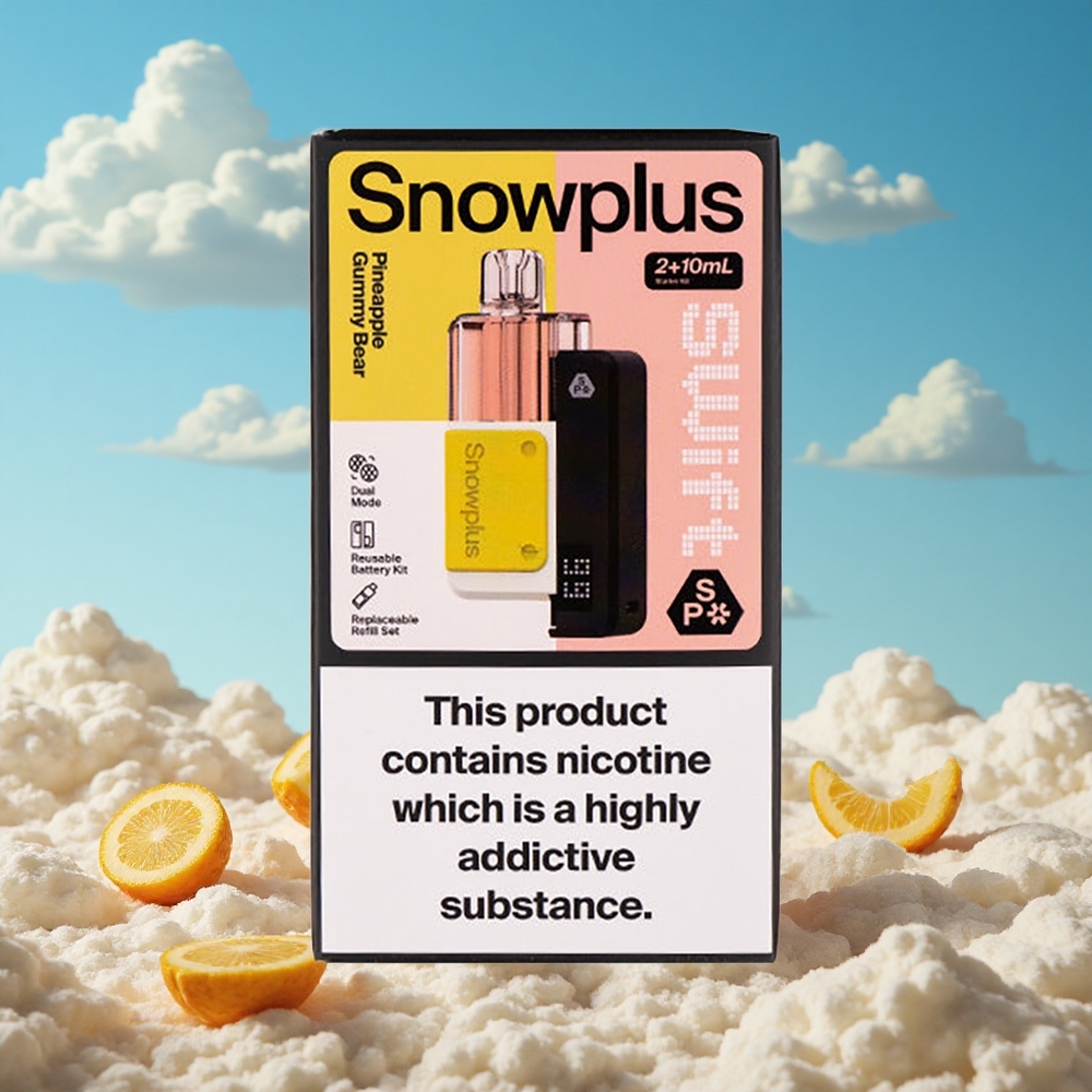 Ananas Gummybeer Snowplus Swift 5000 Puffs Dubbele Mesh Spoel Belgie Groothandel