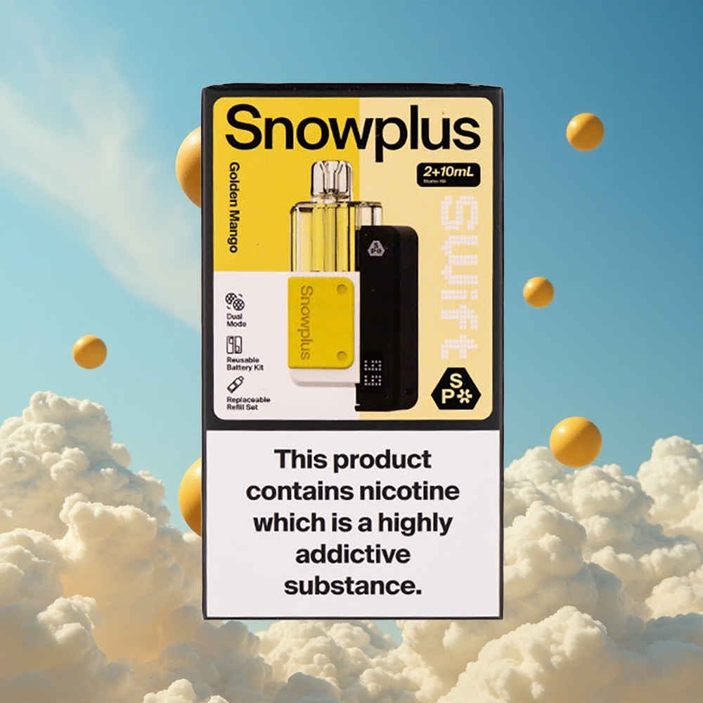 Gouden Mango Snowplus Swift 5000 Puffs Dubbele Mesh Spoel Belgie Groothandel