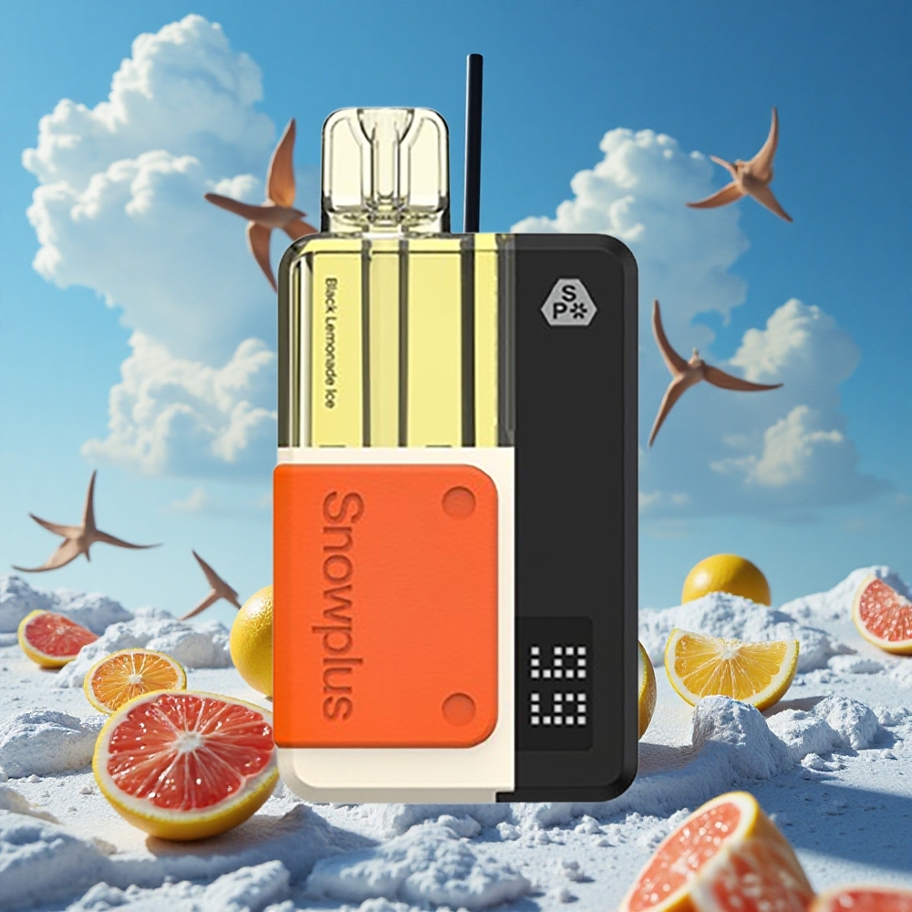 Zwarte Limonade IJs Snowplus Swift 5000 Puffs Dubbele Mesh Spoel Belgie Groothandel