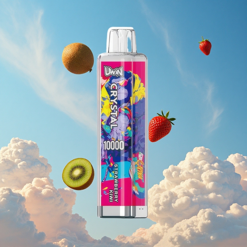 Aardbei Kiwi UWIN Crystal 10000 Puffs 18ml Belgie Groothandel