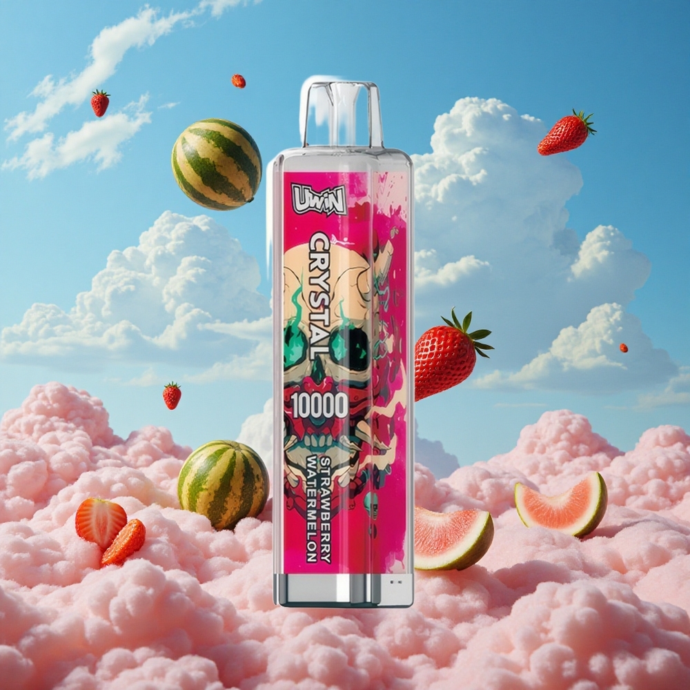 Aardbei Watermeloen UWIN Crystal 10000 Puffs 18ml Nederland Belgie Groothandel
