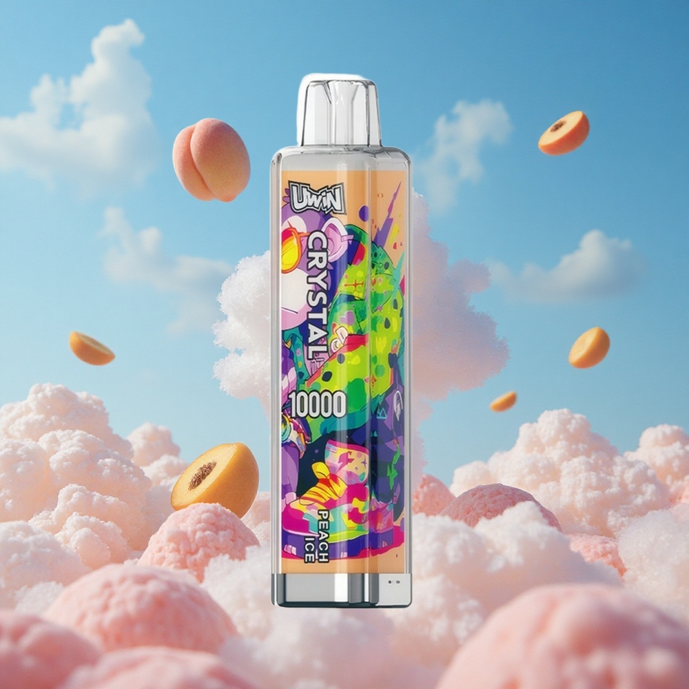 Peren IJs UWIN Crystal 10000 Puffs 18ml Belgie Groothandel