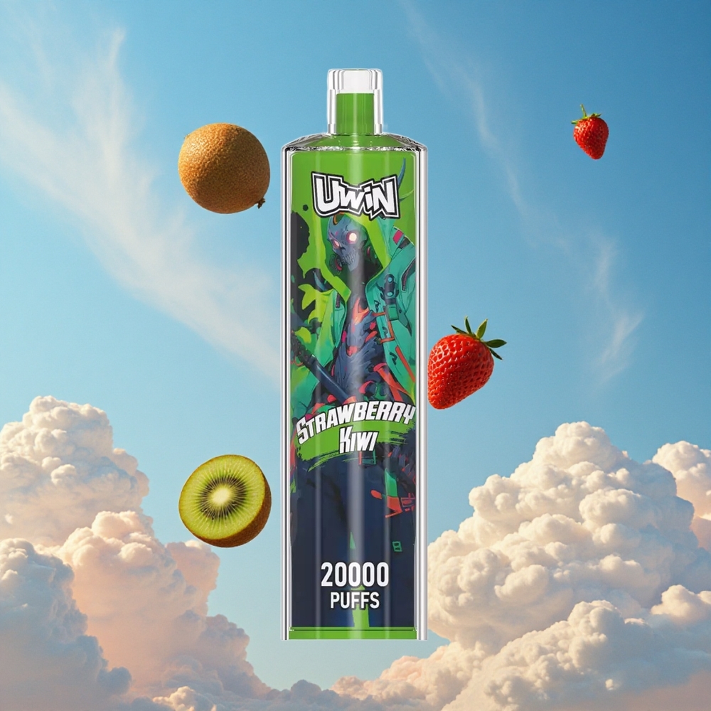 Aardbei Kiwi Uwin Shisha Hookah Crystal 20000 Puffs 22ml Belgie Groothandel