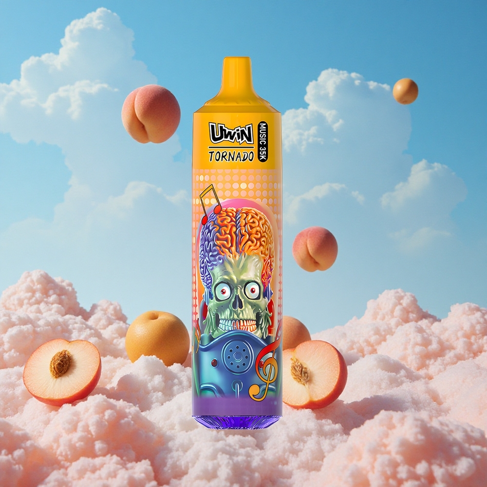 Zomer Perzik IJs Uwin Tornado 35000 Puffs Oplaadbare Belgie Groothandel