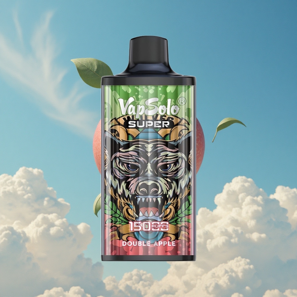 Dubbel Appel Vapsolo Super 15000 Puffs 40ml Belgie Groothandel