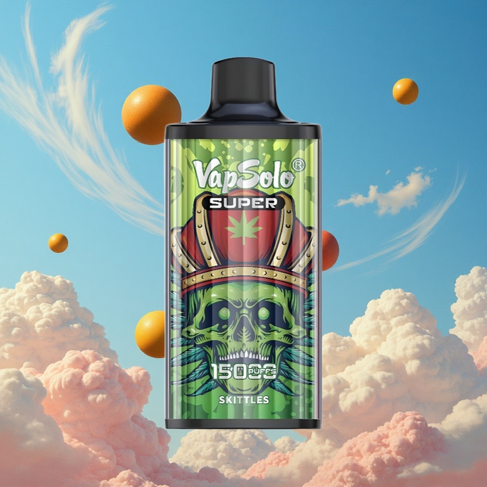Skittles Smaak Vapsolo Super 15000 Puffs 40ml e-vloeistof Belgie Groothandel