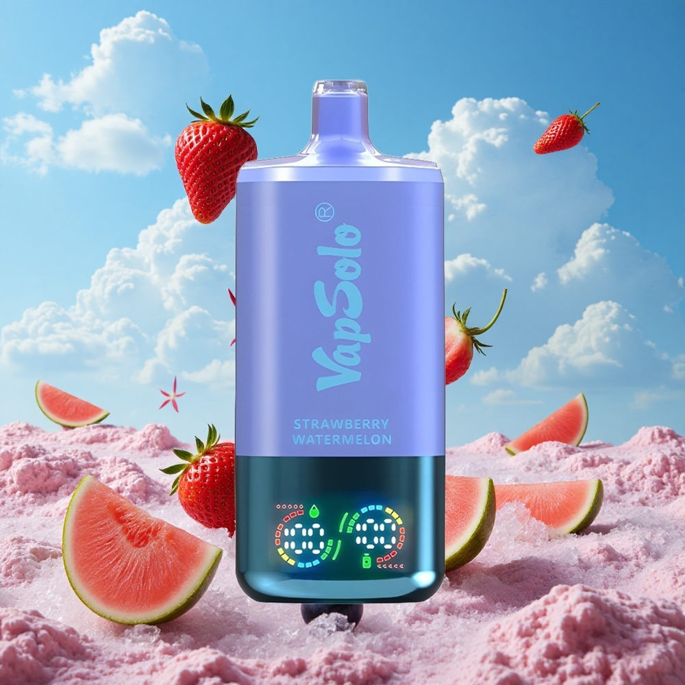 Aardbei Watermeloen & Bosbes Ijs VapSolo Triple 30000 Puffs 40ml Belgie Groothandel