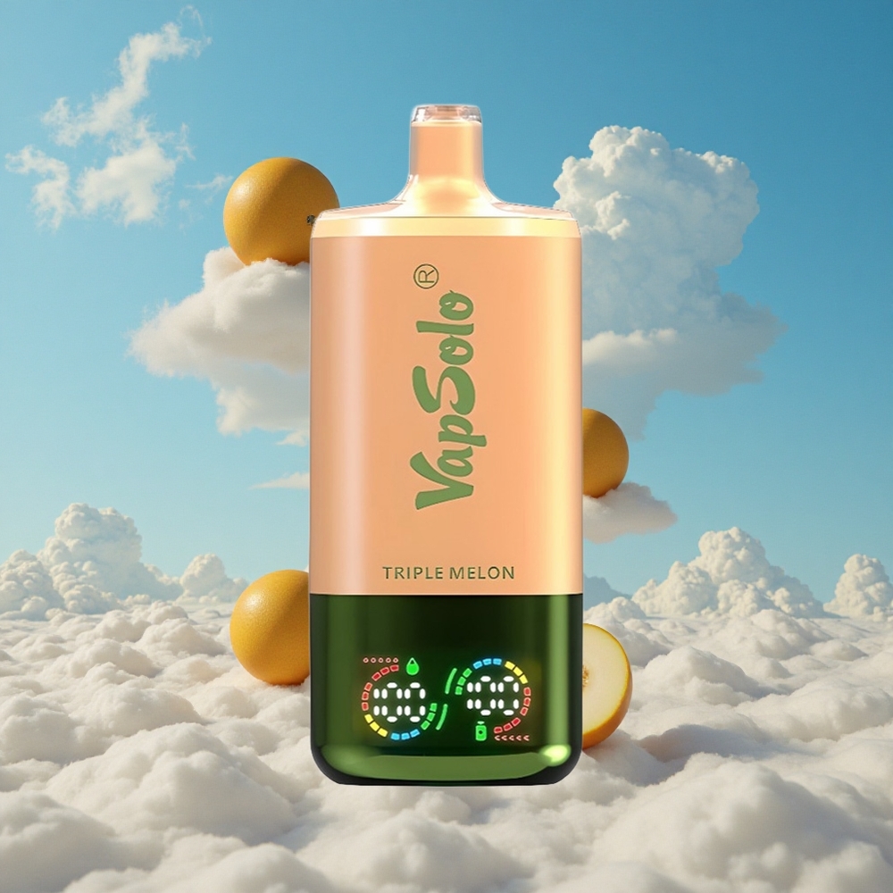 Drievoudige Meloen VapSolo Triple 30000 Peuken 40ml Belgie Groothandel