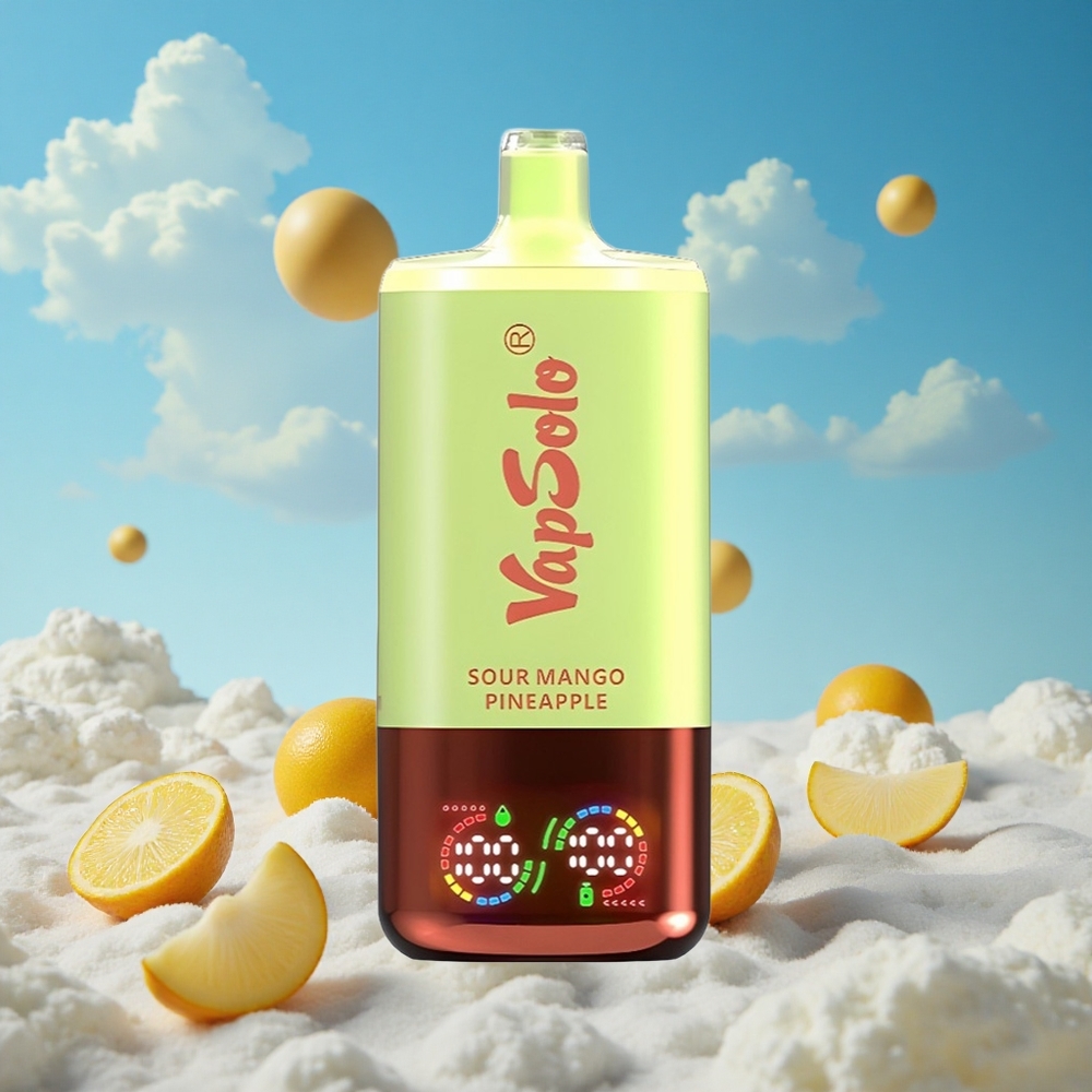 Zure Mango Ananas VapSolo Triple 30000 Puffs 40ml Belgie Groothandel