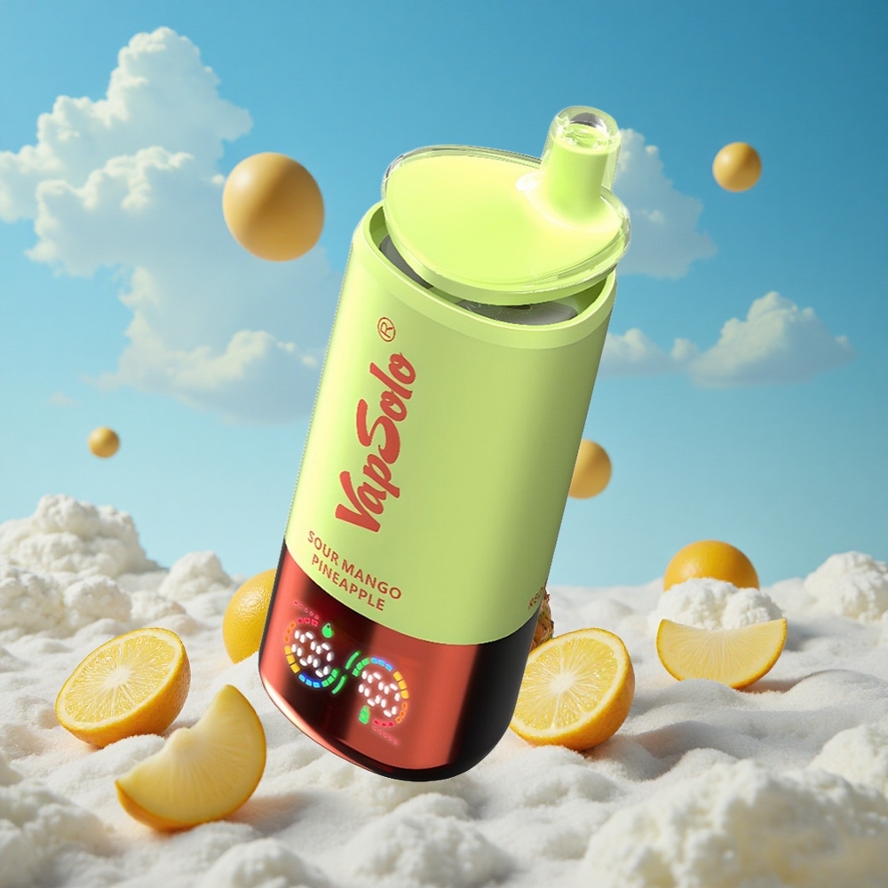 Zure Mango Ananas VapSolo Triple 30000 Puffs 40ml Belgie Groothandel