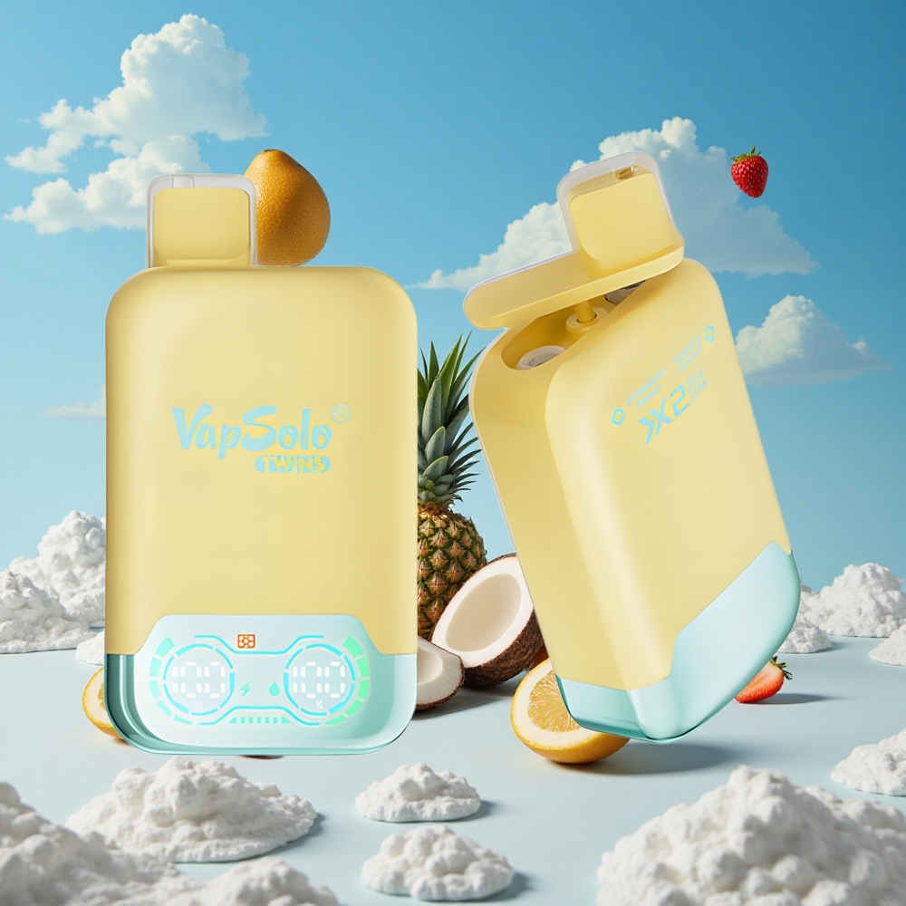 Ananas Kokos & Aardbei Banaan Vapsolo Twins 20000 Peuken 40 ml Belgie Groothandel