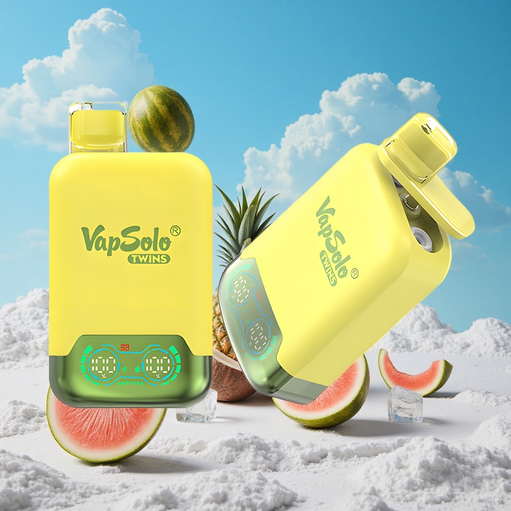 Ananas Kokosnoot & Watermeloen IJs Vapsolo Twins 20000 Puffs 40 ml Belgie Groothandel