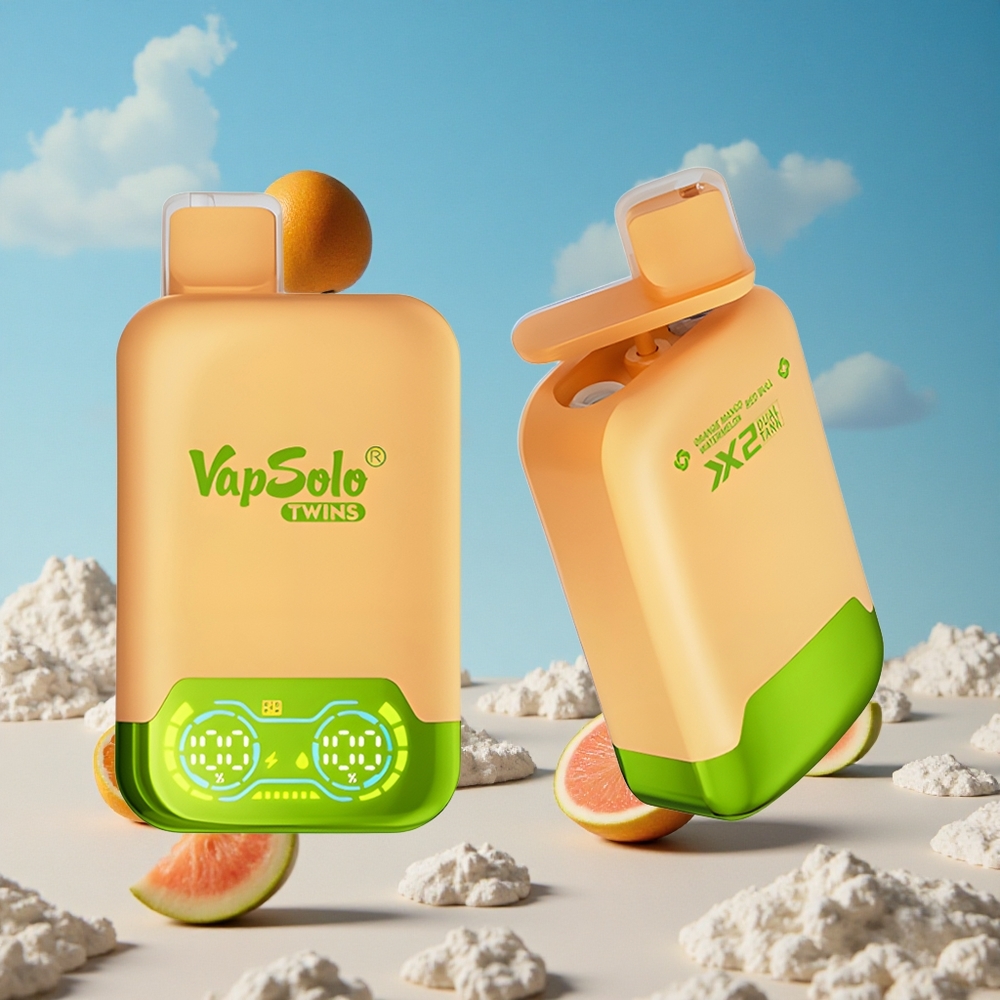 Oranje Mango Watermeloen & Red Bull Vapsolo Twins 20000 Puffs 40ml Belgie Groothandel