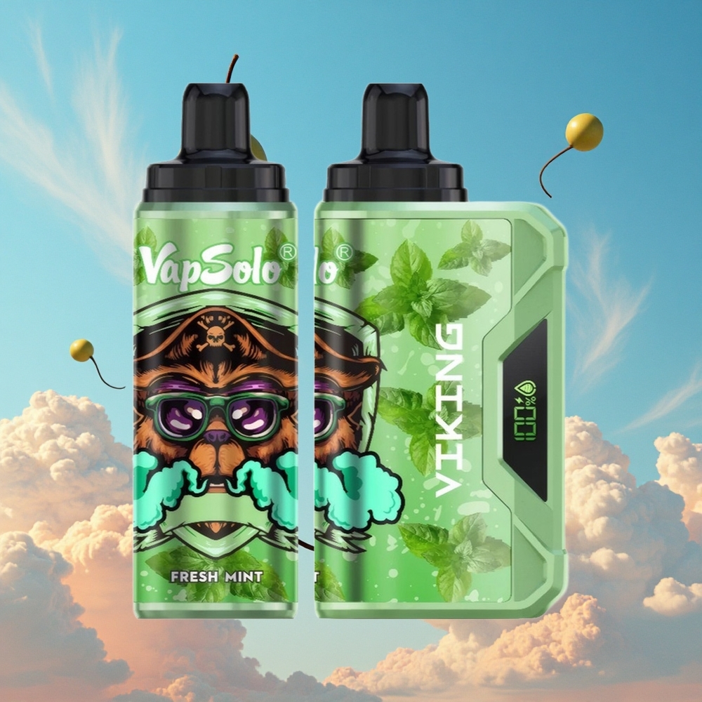 Frisse Munt VapSolo VIKING 12000 Puffs 22ml Belgie Groothandel