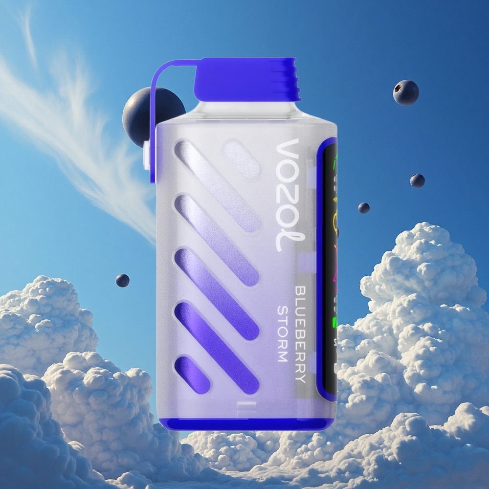 Blauwe Bes Storm VOZOL Gear Power 20000 Puffs Dubbele Maasspoel Belgie Groothandel