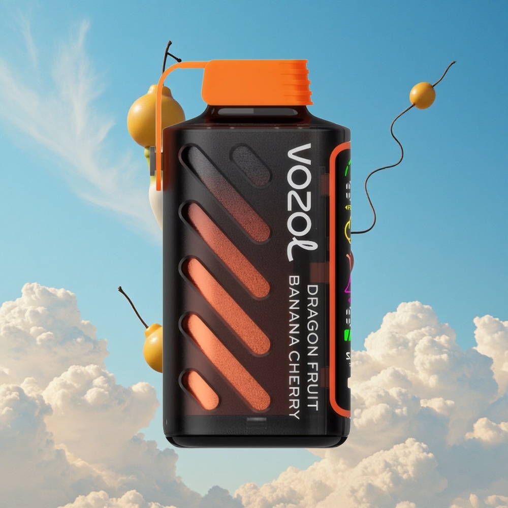 Drakenvrucht Banaan Kers VOZOL Gear Power 20000 Puffs Dubbele Mesh Spoel Coil Belgie Groothandel