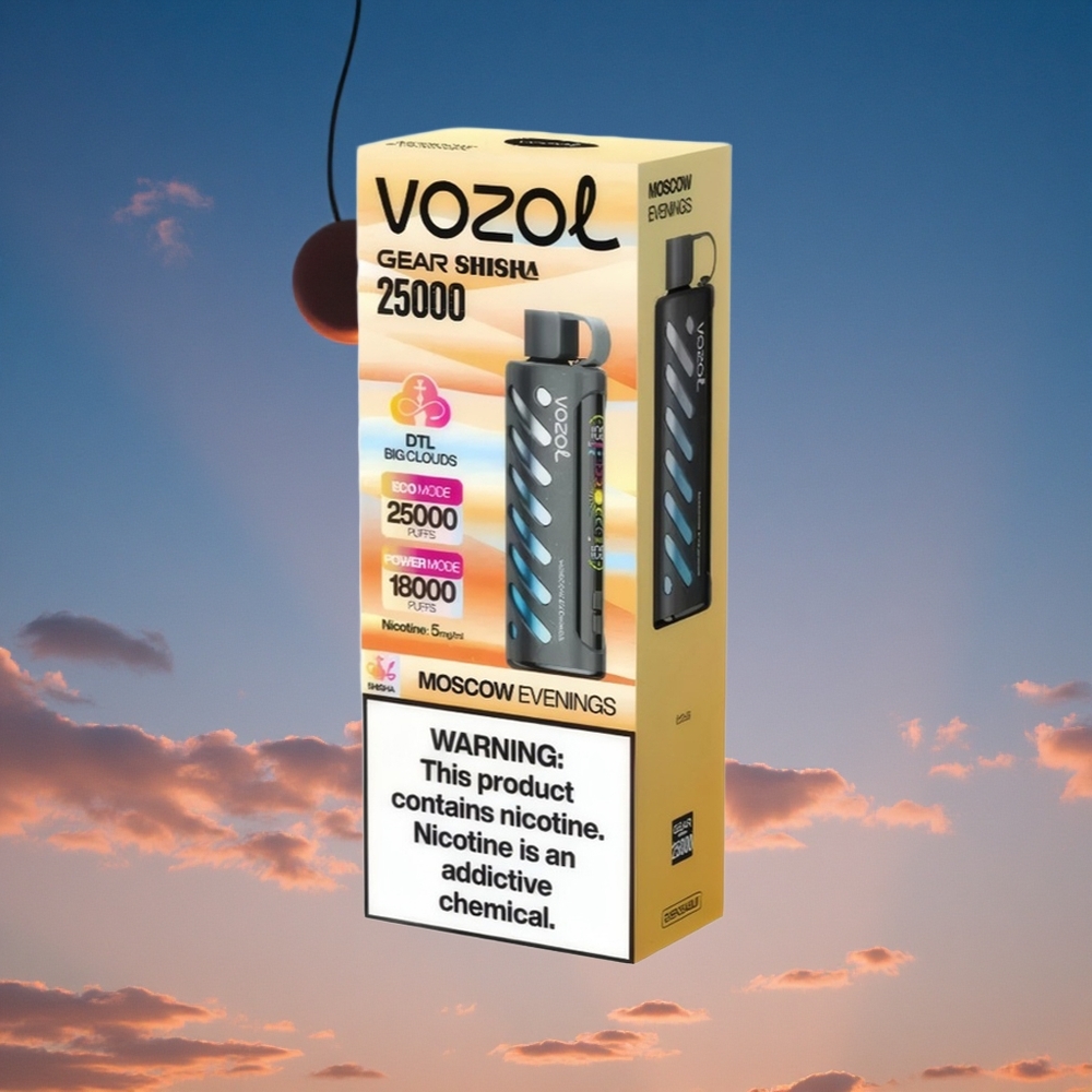 30 Heerlijke Smaken VOZOL Gear Shisha 25000 Puffs Dubbele Mesh Spoel Dual Modes Belgie Groothandel