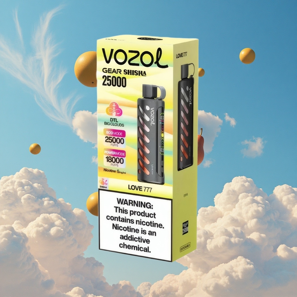 30 Heerlijke Smaken VOZOL Gear Shisha 25000 Puffs Wegwerp Vape Love 777 Belgie Groothandel