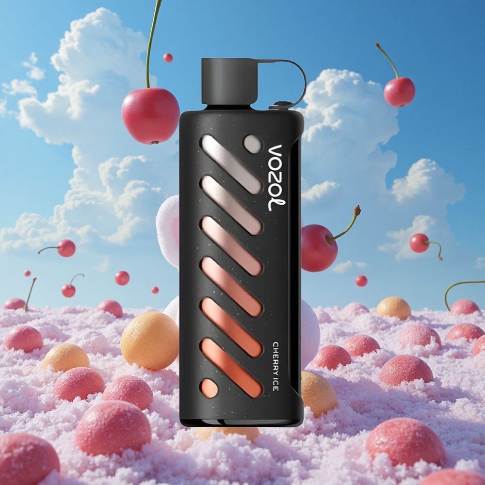 Kers Ijs VOZOL Gear Shisha 25000 Puffs Dubbele Mesh Spoel Belgie Groothandel