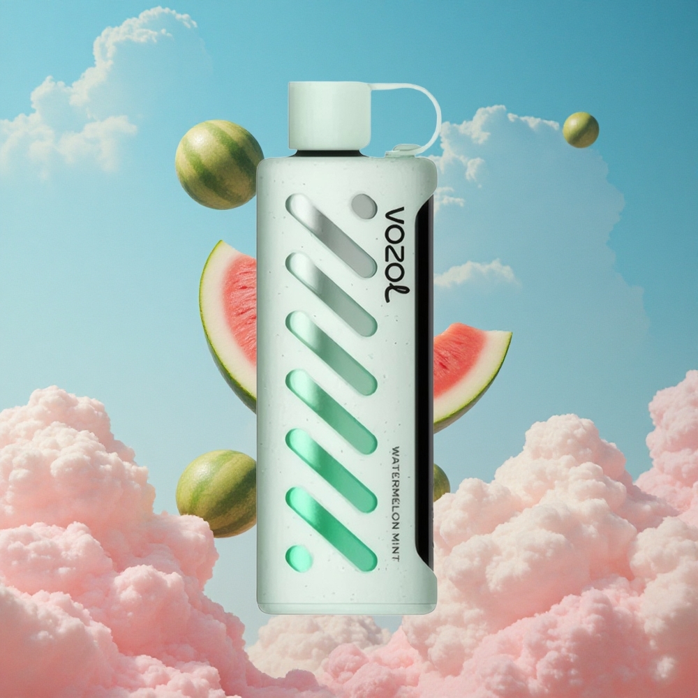 Watermunt Meloen VOZOL Gear Shisha 25000 Puffs Wegwerp Vape Dubbele Mesh Spoel Dual Modes Belgie Groothandel