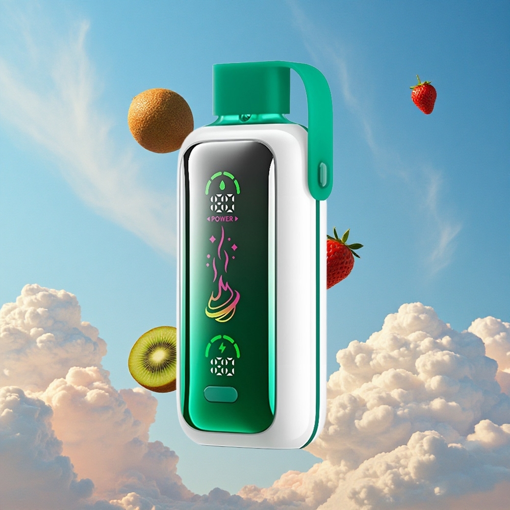 Aardbei Kiwi VOZOL Star 20000 Puffs 2.2" HD Spiegelscherm Belgie Groothandel