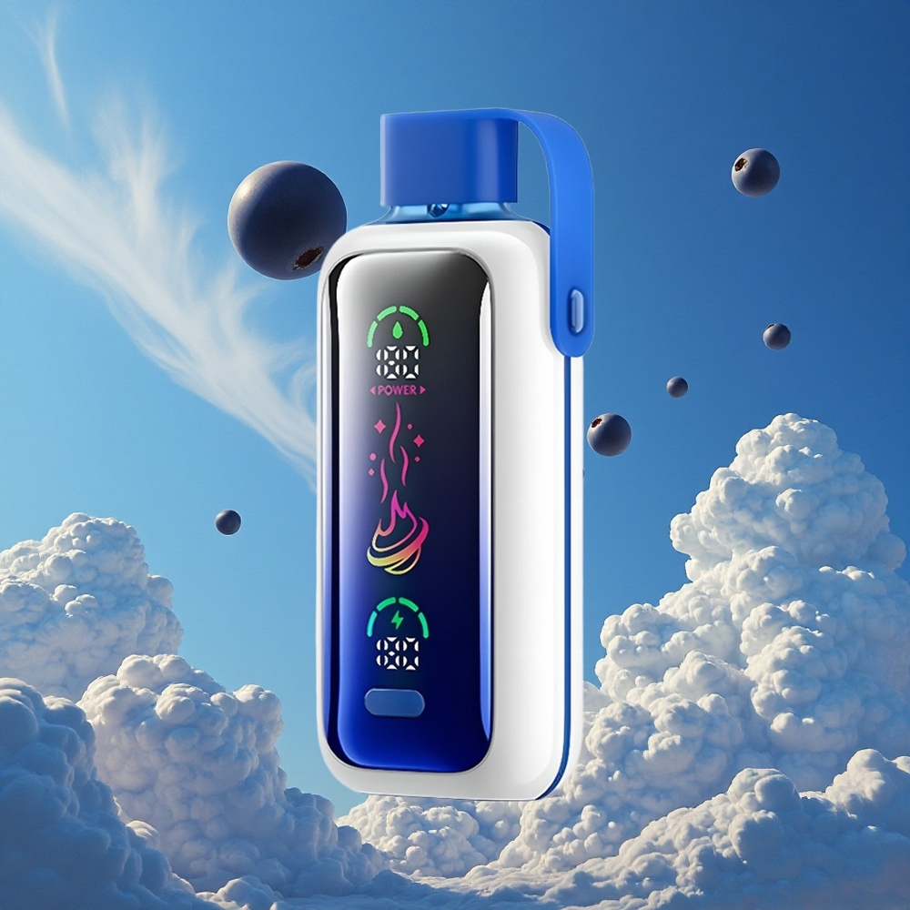 Blauwe Bes Storm VOZOL Star 20000 Puffs 2,2" HD Spiegel Scherm Belgie Groothandel