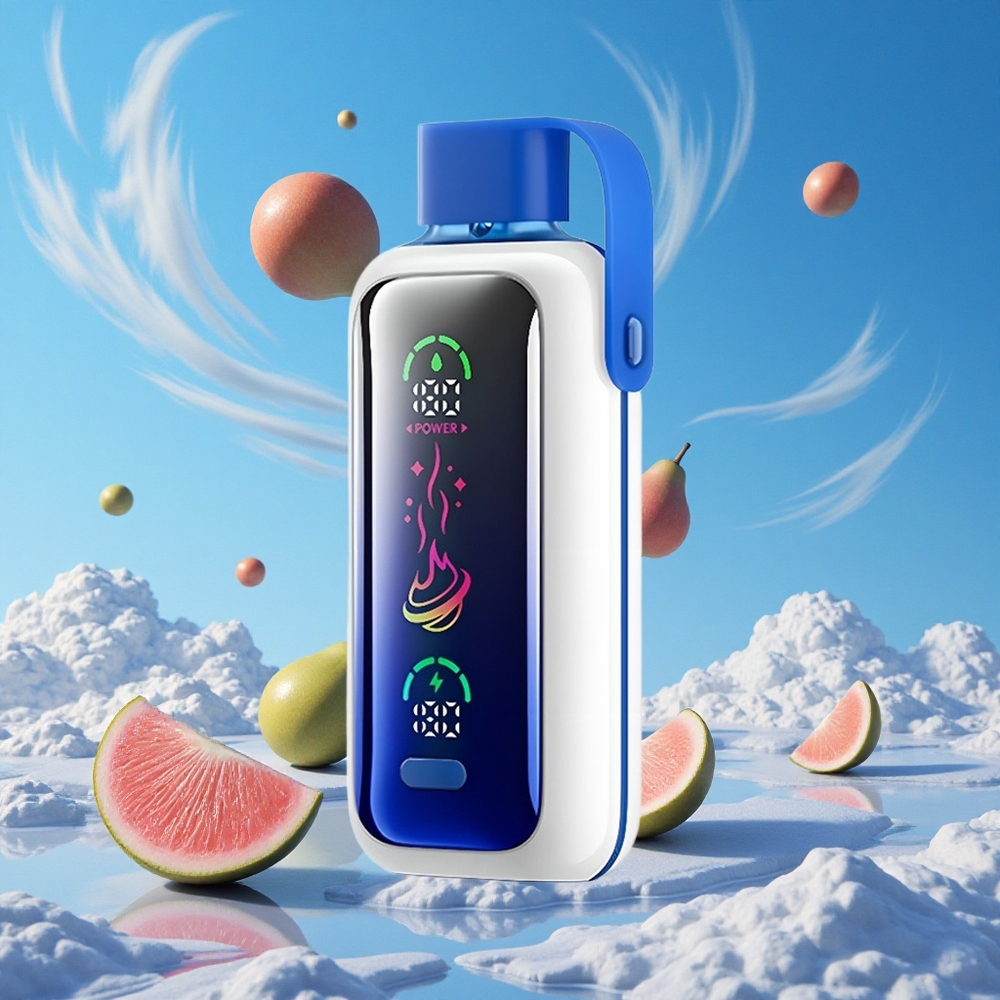 Blauwe Framboos Ijs VOZOL Star 20000 Puffs 2,2" HD Spiegelscherm Belgie Groothandel