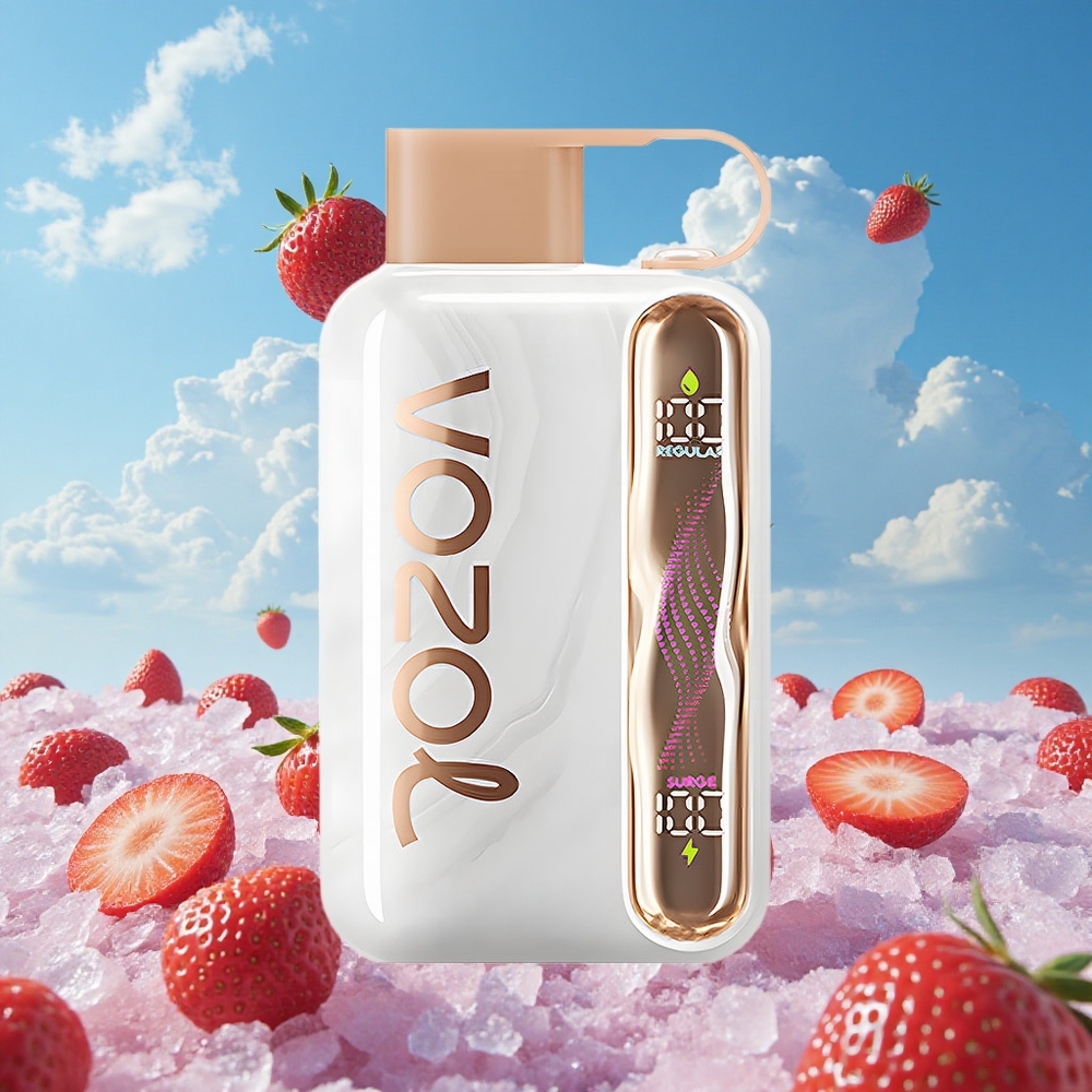 Aardbei IJs VOZOL STAR 40000 Puffs Belgie Groothandel