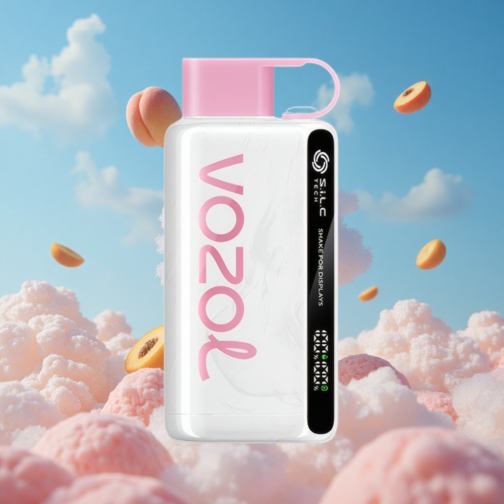 Perzik Ijs VOZOL STAR 9000/12000 Wegwerp Vape met 650mAh Batterijcapaciteit Belgie Groothandel