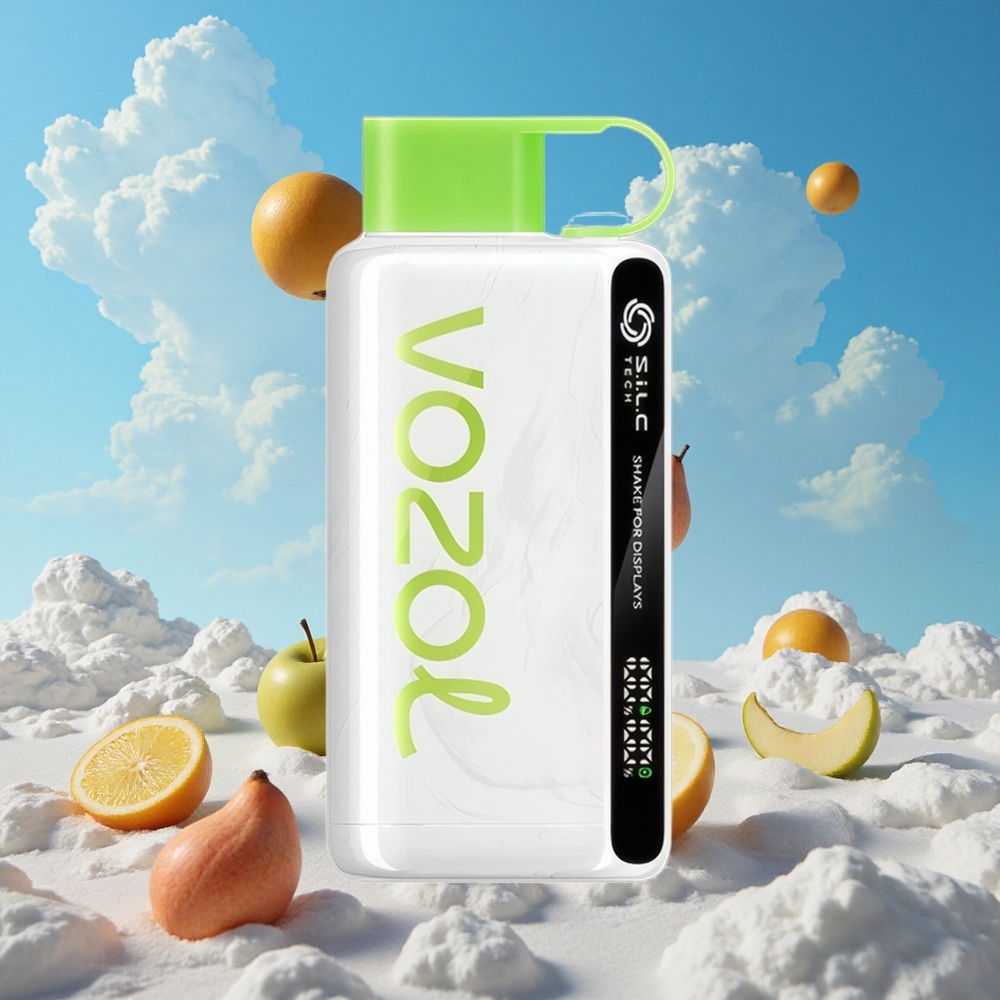 Zure Appel IJs VOZOL STAR 9000/12000 Wegwerp Vape met 30% snellere oplading Belgie Groothandel