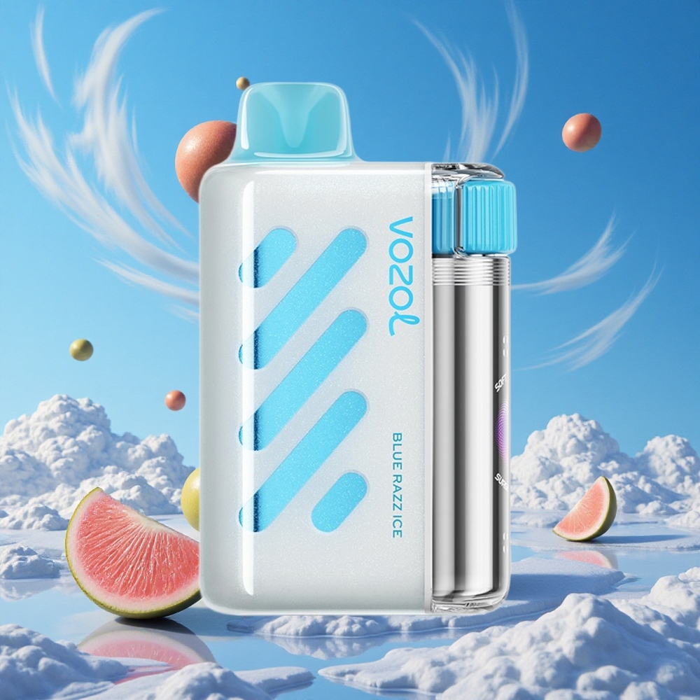 Blauwe Razz IJs VOZOL VISTA 40000 Puffs Oplaadbare Vape Belgie Groothandel